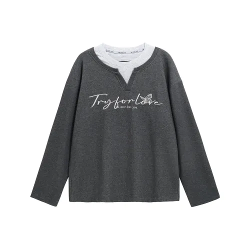 Tryforlove Sweatshirt Men's Dark Gray
