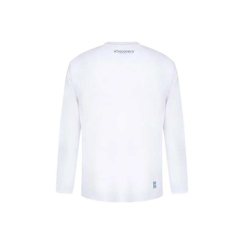 Discovery Expedition Essential Logo Rashguard T-Shirt Unisex Gray White-1