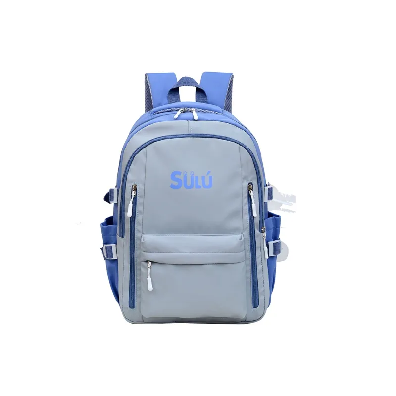 SEVENMOONS Nylon Backpack Unisex White/Black/Pink/Green/Blue-6