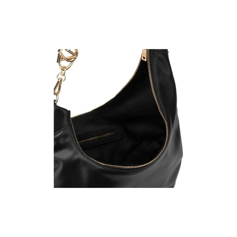 LOVE MOSCHINO PU Crossbody Bag, Shoulder Bag Unisex Black-4