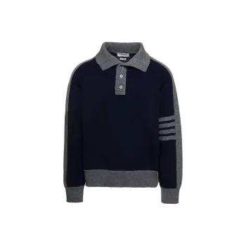 THOM BROWNE 4 Bar Wool Sweater
