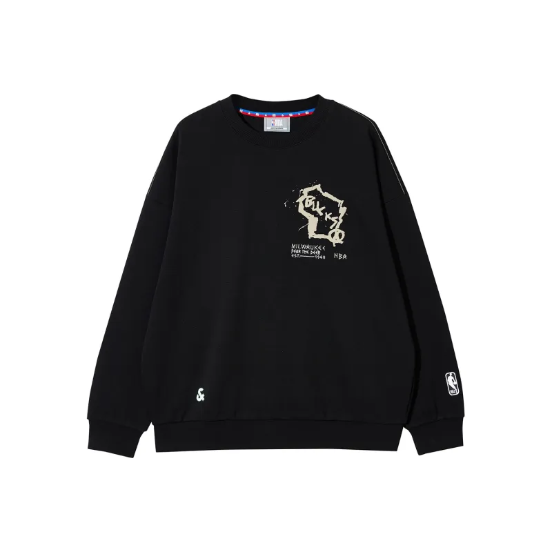 JACK JONES· x NBA Bucks Team Spring, Autumn And Winter Sweatshirt Men's-6