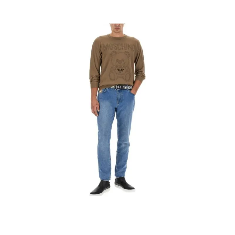 MOSCHINO Teddy Bear-Motif Crewneck Sweatshirt-3