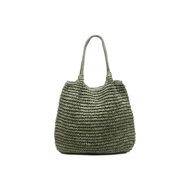 Wenpercy Straw Woven Shoulder Bag Regular Women's Multicolor-12
