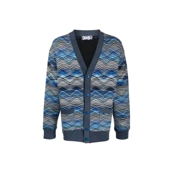 MISSONI Zigzag V neck Cardigan