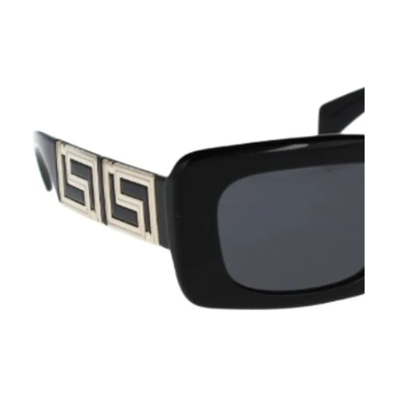 FANSIZHE Acetate Rectangular Sunglasses Women's Black-2