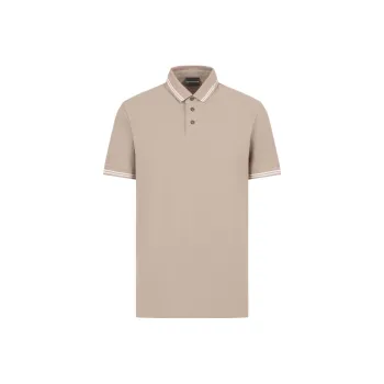EMPORIO ARMANI Jersey Polo Shirt With Placed Logo