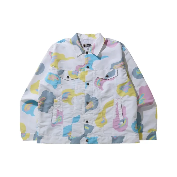 Bape Def Camo Loose Fit Trucker Jacket-2
