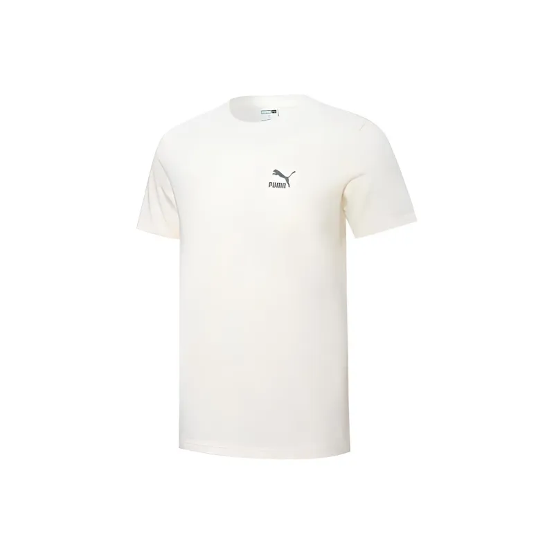 PUMA Set-in Sleeve T-Shirt Unisex Ecru-1