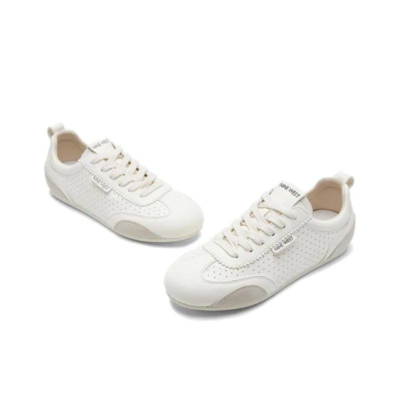 NINE WEST Low Top Casual Shoes Women's White Gray-3