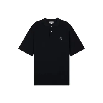 Maison Kitsune Bold Fox Head Patch Polo Shirt