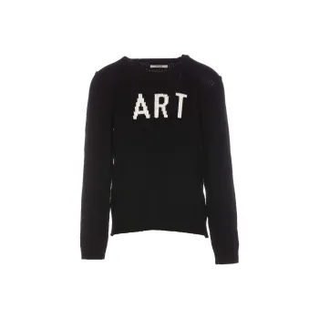 Zadig & Voltaire Kennedy Slogan Intarsia Knitted Jumper