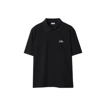 Burberry Logo patch Cotton Polo Shirt