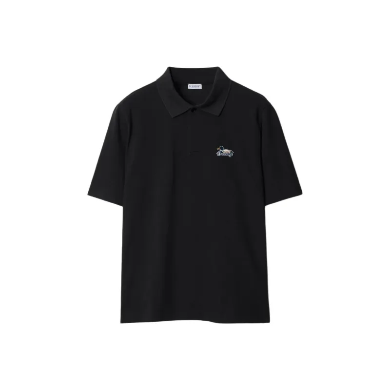 Burberry Logo patch Cotton Polo Shirt-0