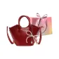 Red without Charm-Shopping Bag