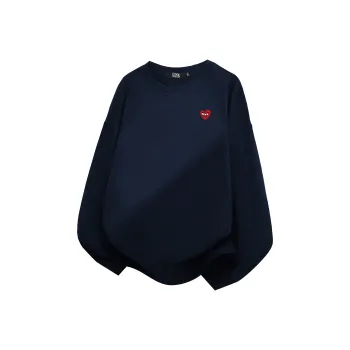 GXXX Heart Long Sleeved Crew Neck Sweatshirt Unisex