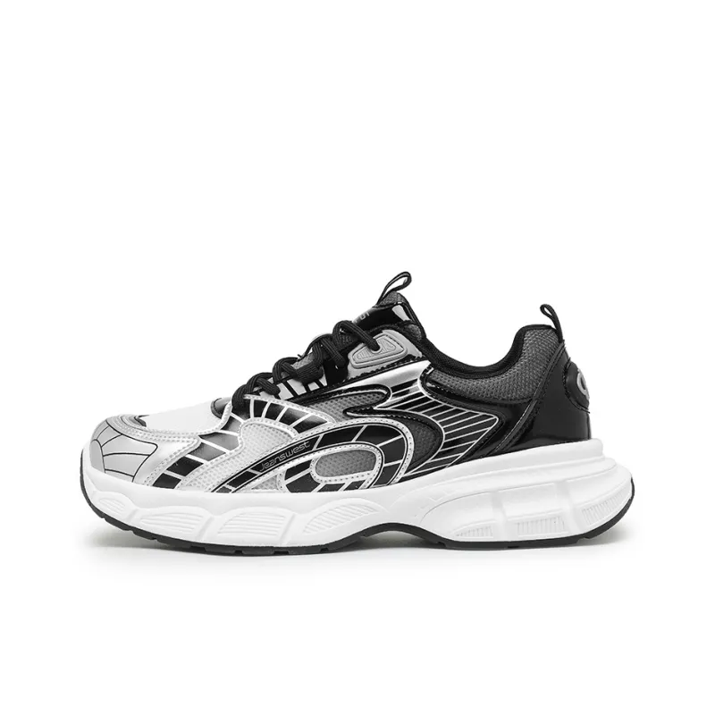 JEANSWEST Rattlesnake Collection Slip Resistant Low Top Chunky Sneakers Unisex-8