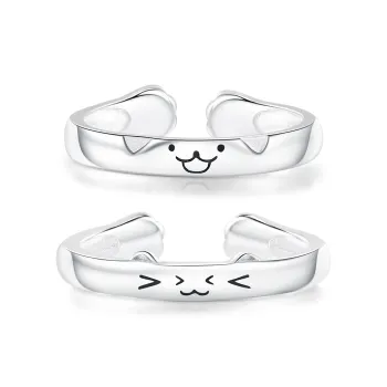 CAREBEARS S999 Fine Silver Rings Unisex