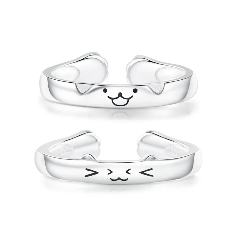 CAREBEARS S999 Fine Silver Rings Unisex-0