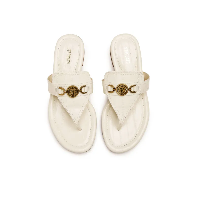 Staccato Rubber Sole Metal Slip Resistant Flip Flops Women's-3