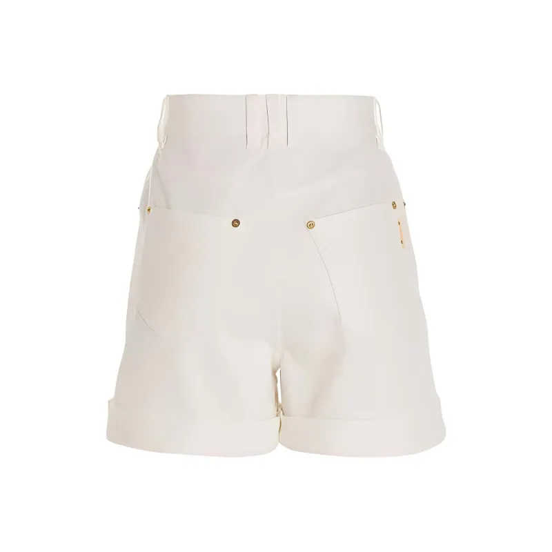 BALMAIN Casual Shorts Women's White-1