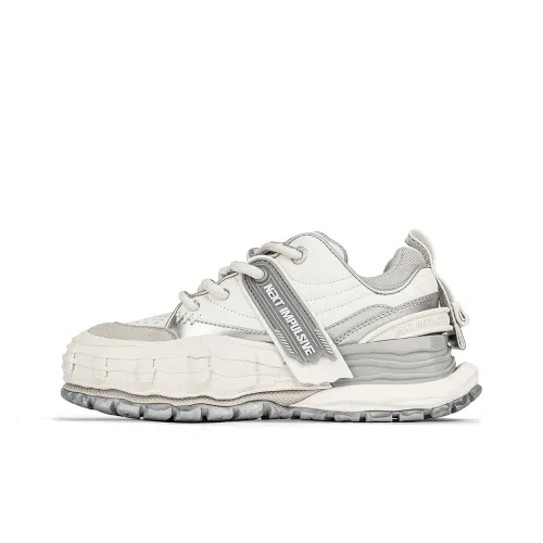 NEXT IMPULSIVE Wave Collection Stylish Skateboarding Shoes Unisex Silver White Brand Theme Box Limited Edition