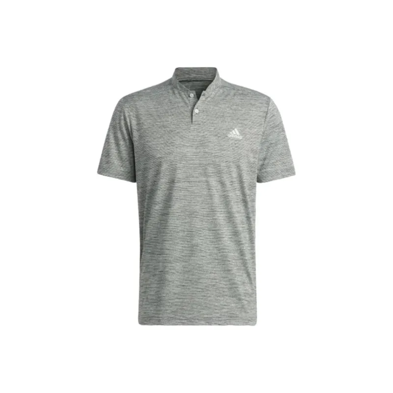 Adidas TEXTURED STRIPE GOLF POLO SHIRT Polo Shirt Men's Gray-0