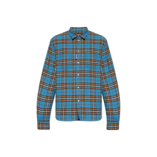 DSQUARED 2 Canadian Check Flannel Regular Shirt