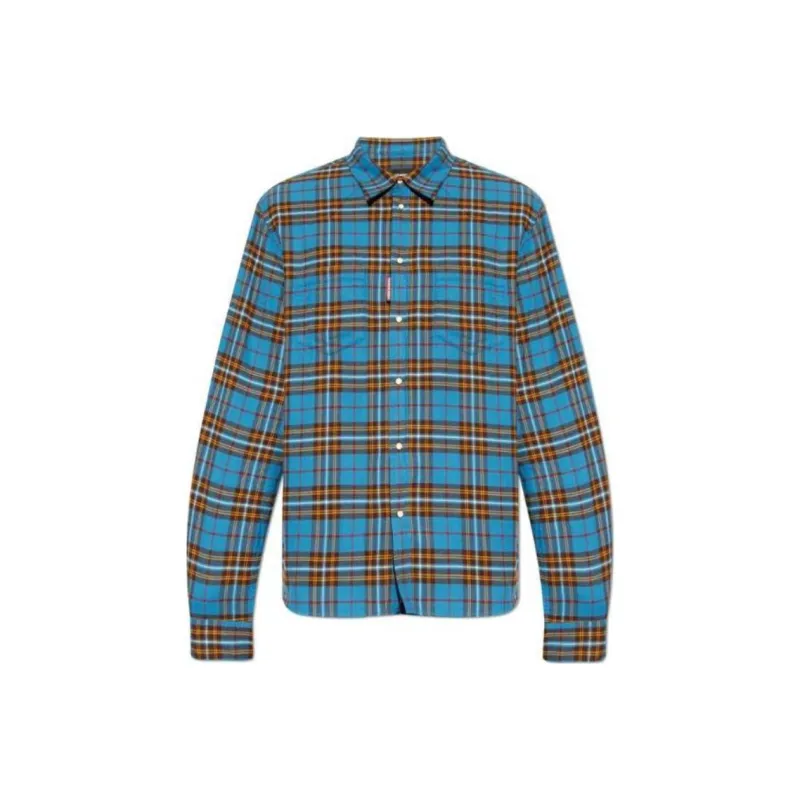 DSQUARED 2 Canadian Check Flannel Regular Shirt-0