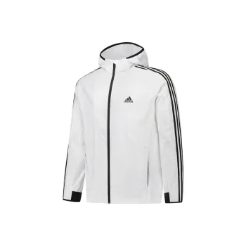Adidas Windbreaker Jacket Fall Men's White