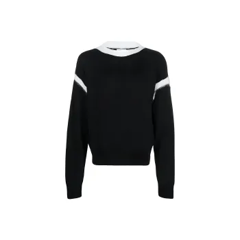 SAINT LAURENT Crewneck Long Sleeved Knitted Jumper