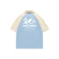 Beige Apricot/Light Blue