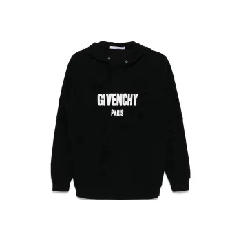 Givenchy Logo print Distressed Hoodies