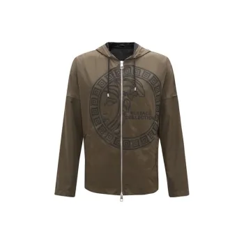 VERSACE COLLECTION Jackets Men Olive Green
