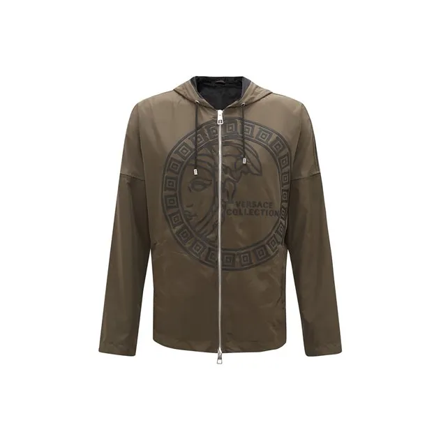 VERSACE COLLECTION Jackets Men Olive Green-0