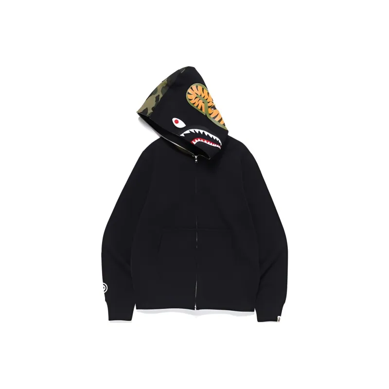 Bape X Pusha T Shark Full Zip Hoodie-1