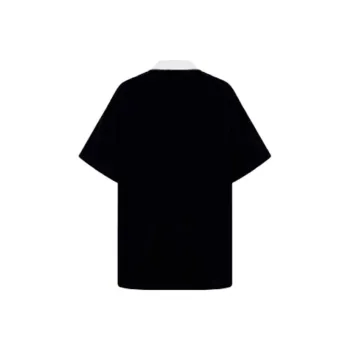 Mu Xiao Xin T Shirt Women's Black Striped Eiffel Tower T Shirt