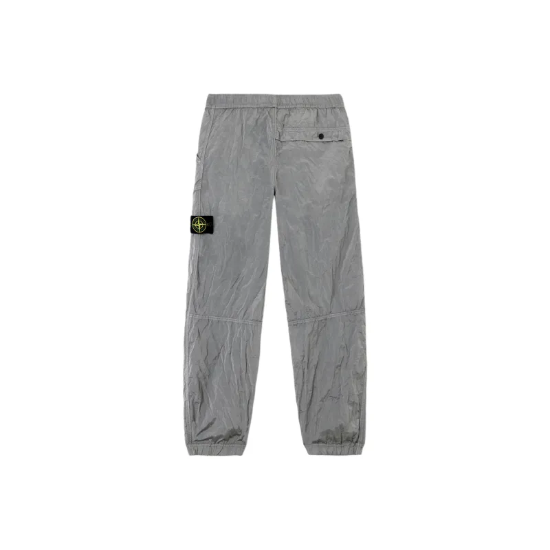 STONE ISLAND SS25 Knitted Sweatpants Men's Pearl Gray-1