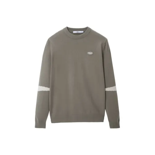 HLA Knitwear Men Khaki & B4 Accent