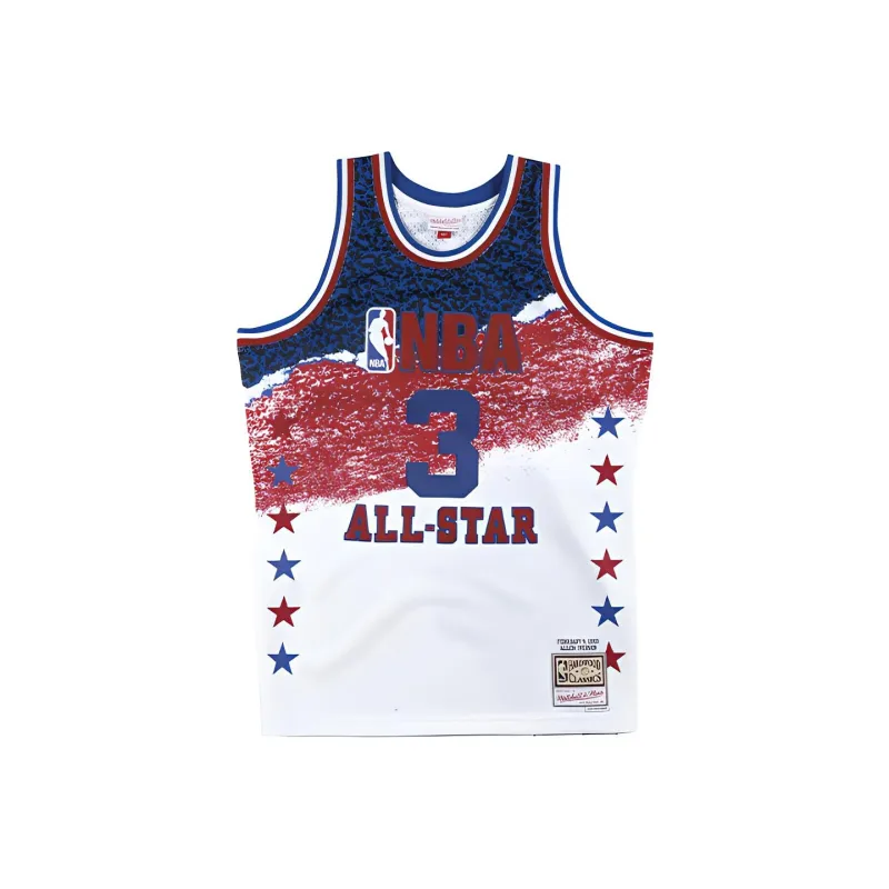 Mitchell Ness Basketball Jerseys Men White-1