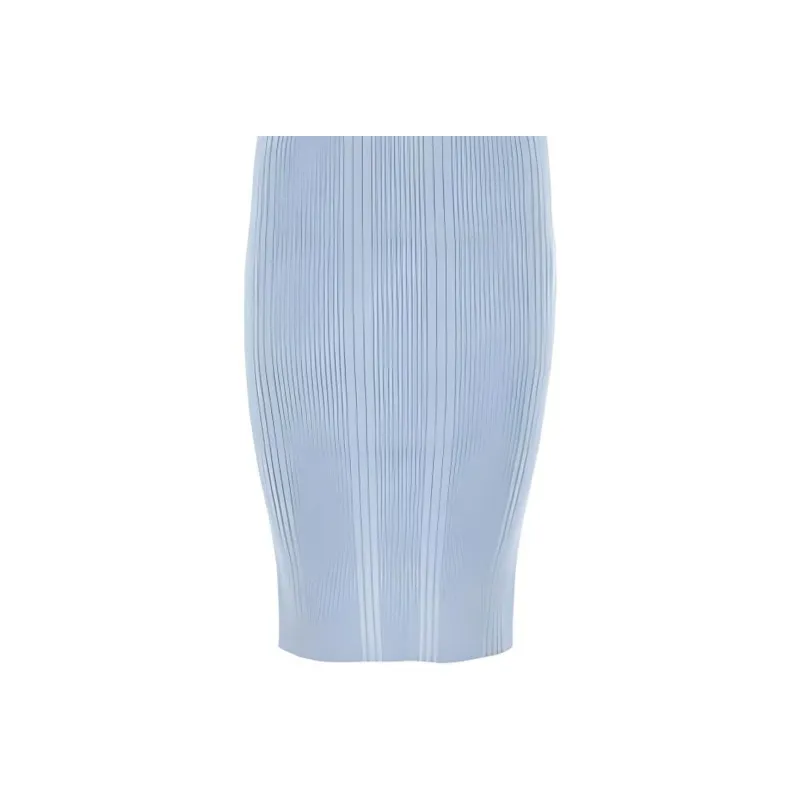 Bottega Veneta Back Slit Knitted Midi Skirt-3
