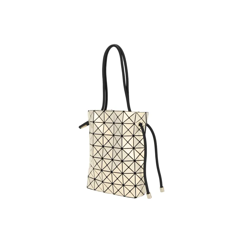 ISSEY MIYAKE Solid Polyester Bucket Bag, Handbag, Crossbody Bag, Shoulder Bag Regular Women's Cream Yellow-1