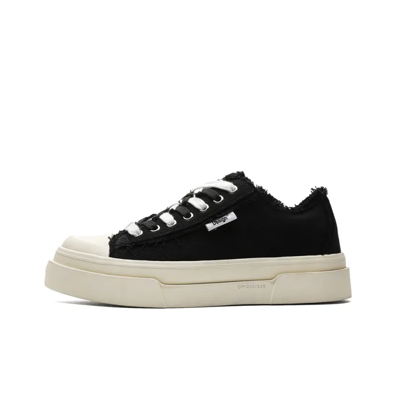 Rummaden Slip Resistant, Abrasion Resistant, Lightweight, Breathable Low Top Skateboard Shoes Unisex Black-0