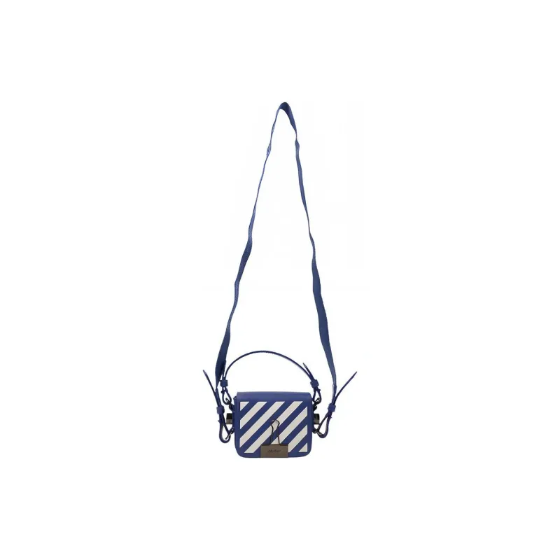 OFF-WHITE Polyamide Polyester Leather Shoulder Bag Crossbody Bag Mini Women's Blue-1