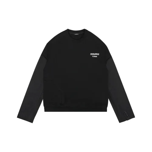 D.Desirable FW24 블랙 남녀공용 맨투맨