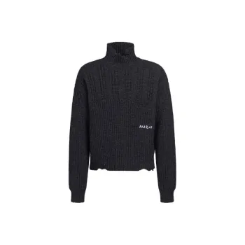 MARNI Logo embroidered Distressed Jumper