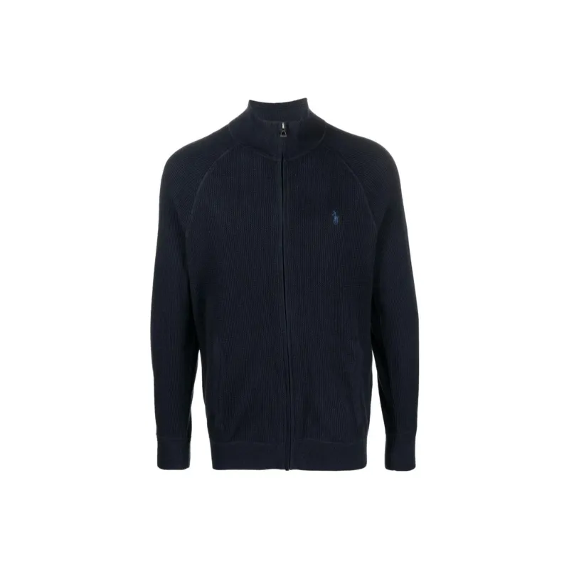 Polo Ralph Lauren Embroidered logo Textured Zip up Jumper-0