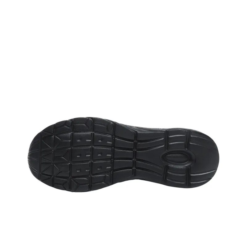 Binary Cushioning, Rebound, Lightweight, Anti slip Low Top Running Shoes Men's All Black-4