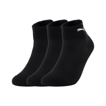 PUMA QUARTER Ankle Socks Unisex 3 Pack Black