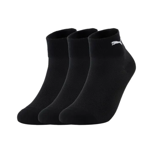 PUMA QUARTER Ankle Socks Unisex 3 Pack Black